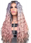Roosa parukas, lainelised lokkis juuksed, W94