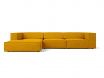 Polsterdatud nurgas Cosmopolitan Design Arendal 4, kollane