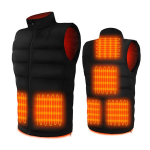 Meeste soojendusega vest Letihmd, tepitud, must, L