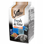 Sheba Fresh & Fine kassidele koos tuunikala ja tursaga, 6x50 g