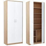 Kapp Bestseller R004 74x180x35 cm, tamm/valge