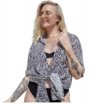 Naiste rannas&auml;rk, must-valge 13