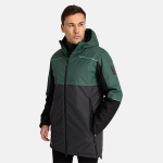 Huppa Meeste parka HANDO, forest green/ dark gray