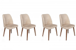 4 tooliga komplekt Kalune Design Dallas 550 V4, beež