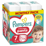Pampers Pants P&uuml;ksm&auml;hkmed, Suurus 7, 114 M&auml;het, 17kg+