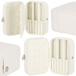 Ehetekarp Springos HA1034, 16x11x5 cm, kreemjas s&auml;delev ekonahast korraldaja sektsioonidega