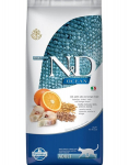 Farmina N&D Ocean kuivtoit kassidele kala, nisu, kaera ja apelsiniga, 10 kg
