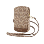 Guess PU G Cube Wallet Phone Bag Zipper Brown