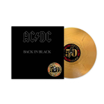 VIn&uuml;&uuml;lplaat LP AC/DC - Back In Black, Gold Nugget Vinyl, Limited Edition, 180g, + Artwork Print, 50th Anniversary, Remastered