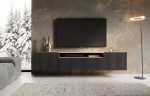 Tv-kapp ADRK Furniture Noemi, must/pruun
