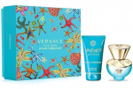 Kosmeetikakomplekt Versace Dylan Turquoise naistele: tualettvesi EDT, 30 ml + kehageel, 50 ml