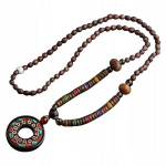 NEPAL budistlik puust kaelakee MALA Amulett K&auml;sitsi valmistatud helmed EL68, NEPALAS Budistų medinis vėrinys MALA Amuletas Rankų darbo karoliukai