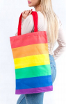 Ostukott puuvillane vikerkaar PRIDE LGBT XXL RB06, Pirkinių krep&scaron;ys medvilninis vaivoryk&scaron;tinis PRIDE LGBT XXL