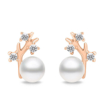 Brilio Silver Unikaalsed pronksist k&otilde;rvar&otilde;ngad ehtsate p&auml;rlitega EA622R sBS2837
