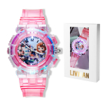 S&auml;rava tule ja multifilmitegelase disainiga lastekell LIVMAN CC-86