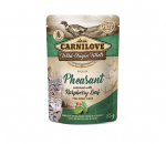 Carnilove Pheasant Raspberry Leaves m&auml;rgtoit kassidele, 85 g x 12