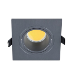 led plastikust ruudukujuline kohtvalgusti cob 7w 2700-3000k grafiit