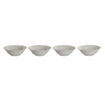 Kausikomplekt - DKD HOME DECOR - Valge - Portselan - 17 x 17 x 7 cm - Kaasaegne disain