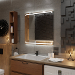 Peegel LED-valgustusega Vannituppa, Magamistuppa, Elutuppa - Milan - 60 cm, 60 cm, LED Veidrodis Modelis - Milan 60 cm x 60 cm