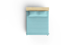 Dvigubas pique 115 - Turquoise