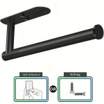 'Roostekindel roostevabast terasest kleepuv paberr&auml;tikuhoidja &ndash; seinale kinnitatav, puurimata k&ouml;&ouml;gi- ja vannitoar&auml;tikuhoidja vannitoa r&auml;tikuhoidja jaoks'