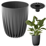 MIRA ECO taaskasutatud 250 mm lillepott - antratsiit LA914-82 Lamela