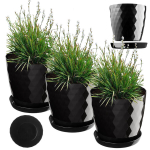 3x lillepott 30cm kate + must alus