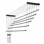 Riidekuivati laes, 6 baari, vannitoa r&otilde;du, 120 cm