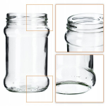20x s&auml;ilituspurki 315ml klaaspurk meemoosi + korgid Fi66 Kadax