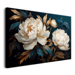 L&otilde;uendisse seinamaali elutuppa lilled valge ploomid 80x120cm