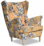 ARI PRINT Skandinaavia k&otilde;rvaklappidega tugitool Family Furniture melon sinep kuldne