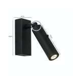 Moodne LED silindriline must seinalamp