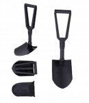 Kokkupandav labidas labidas + kohver 59 cm mustast metallist