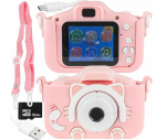 Digikaamera lastele FULL HD 12MPX m&auml;ngudega + 32GB kaardi XXL komplekt