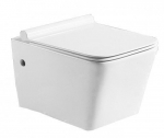 WC-pott Mexen Cube Rimless Duroplast Slim aeglaselt sulguva kaanega