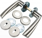 Ukse k&auml;epide roostevabast terasest + v&otilde;tme auk