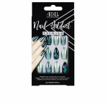 Kunstk&uuml;&uuml;ned Ardell Nail Addict Green Glitter Chrome, 24 tk