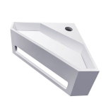 Nurgavalamu Julia Solid Surface 35x35x16 cm, matt valge