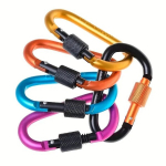 Karabiinikinnitus Tech Zone lukuga, 7,7 cm, 5 tk