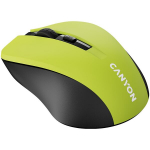 CANYON MW-1, kollane 2,4 GHz juhtmevaba optiline hiir 3 nupuga, 800/1200/1600 DPI reguleeritav