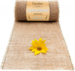 Džuut teibirull 30 cm x 10 m Creative Deco, naturaalne pruun kangas, boho dekoratsioon