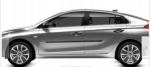 Hyundai Ioniq - mustad k&uuml;ljeuste liistud