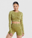 Gymshark adapt Camo crop top pluus naistele, S