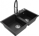 Graniidist k&ouml;&ouml;givalamu Mexen Tomas koos segisti ja sifooniga, must/h&otilde;bedane