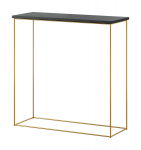 Konsoollaud ADRK Furniture Milan, kuldne/must
