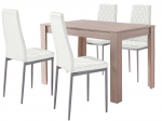 5-osaline s&ouml;&ouml;gim&ouml;&ouml;bli komplekt Notio Living Lori, pruun/valge