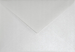 Dekoratiivsed metalliseeritud &uuml;mbrikud, Sirio Pearl C6 11,4x16,2 Ice White 25tk. 110g