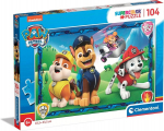 Clementoni pusle 104 t&uuml;kki SuperKolor Paw Patrol 27177