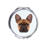 Prantsuse buldogi - peegel pildiga ja geomeetrilise m&auml;rgiga br&auml;ndilt Art-Dog, XS