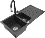 Graniidist k&ouml;&ouml;givalamu Mexen Andres segisti ja sifooniga, Black granite/Black
